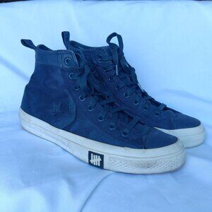 Converse X Undefeated Poorman Weapon Hi Tops Nylon 10 Navy Denim